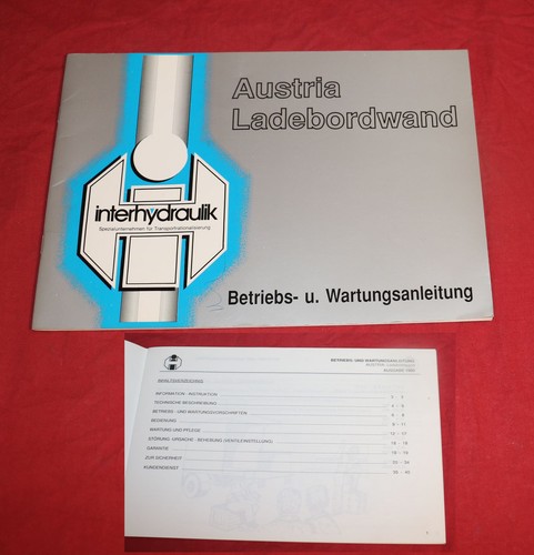 Betriebsanleitung austria - betriebsanleitung,