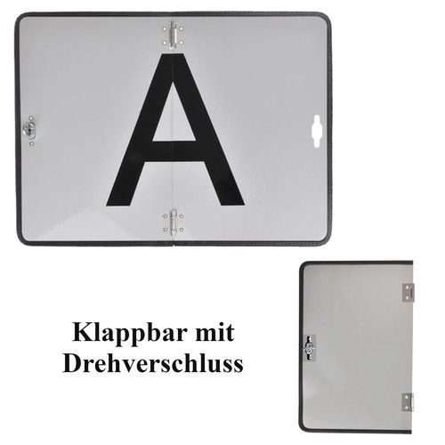 Tafel alu warntafel a - a-tafel, "a"